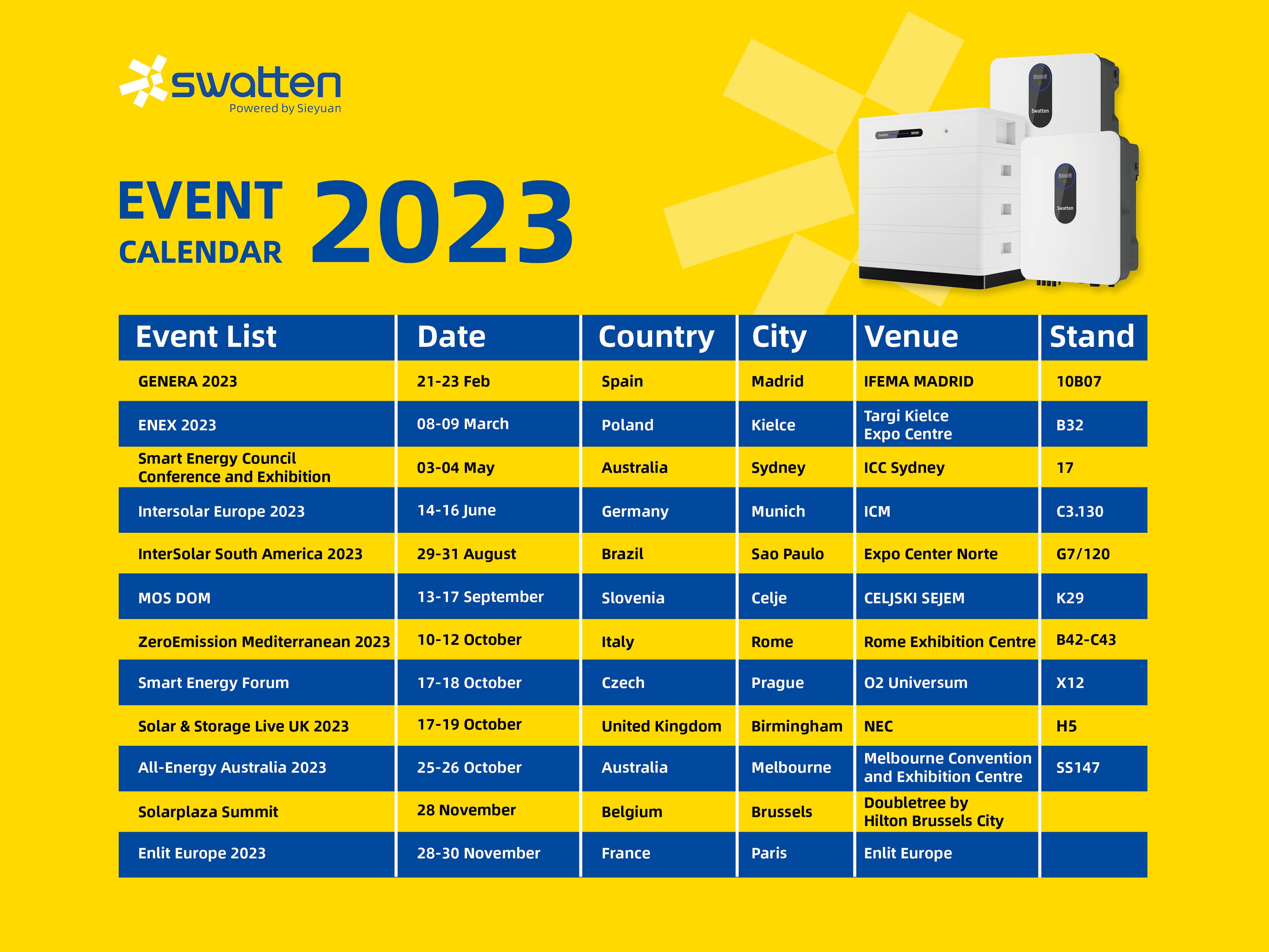 Kalendář z výstavy Swatten 2023